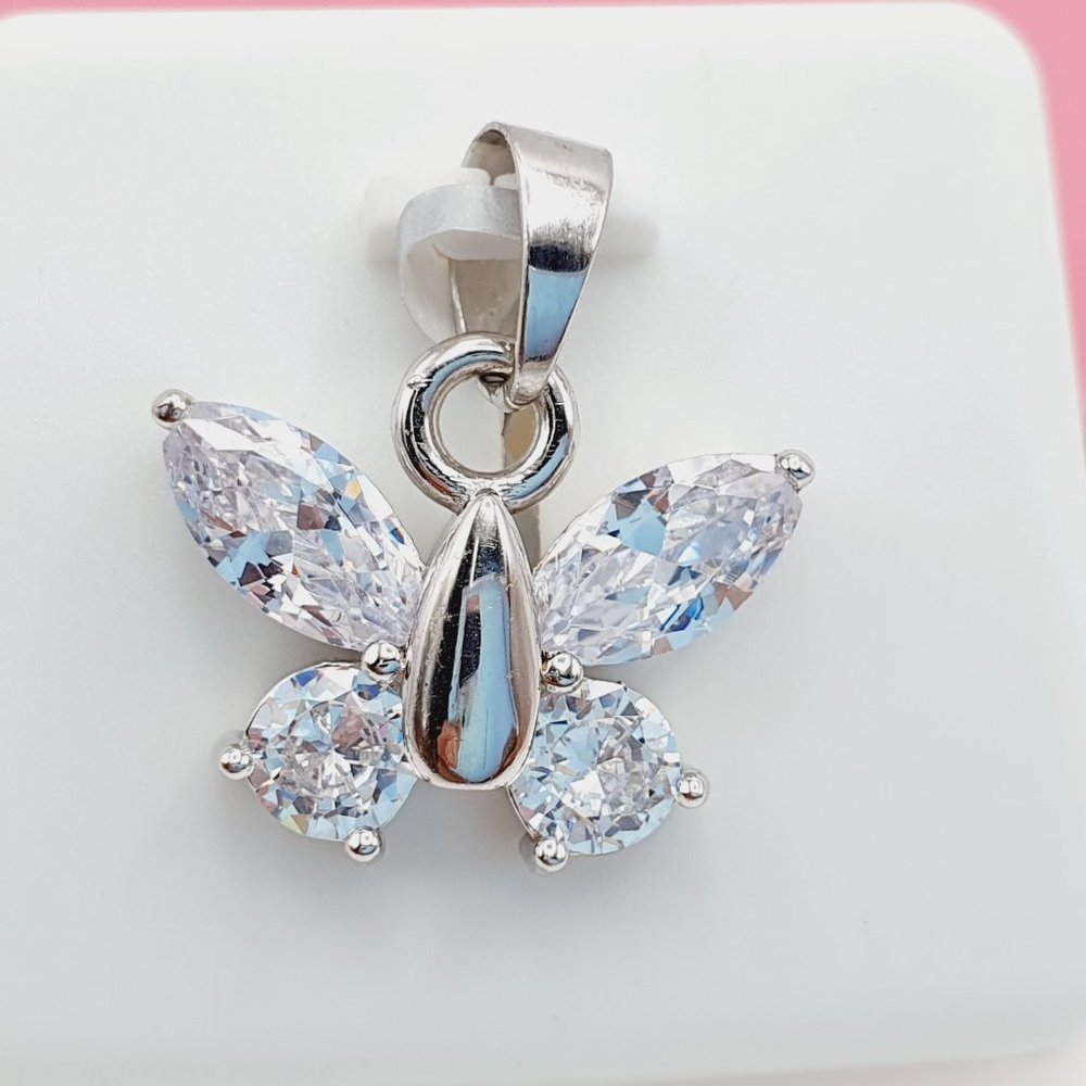925 Sterling Silver Cubic Zirconia Pendant, U19254450 - Picture 5 of 11